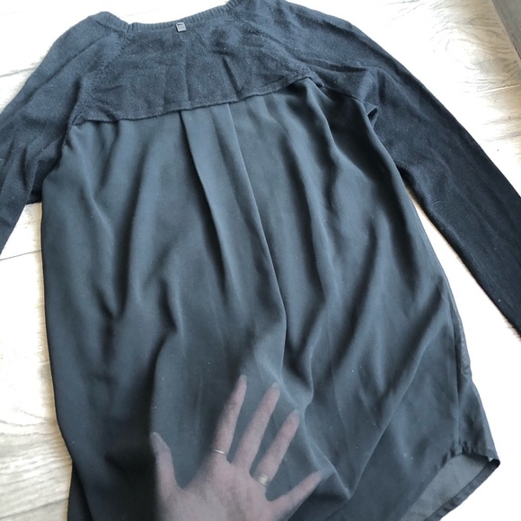 Rudsak black wool see-through back quality sweater - Picture 6 of 6